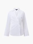 Isabelle Poplin Aysmmetric Shirt